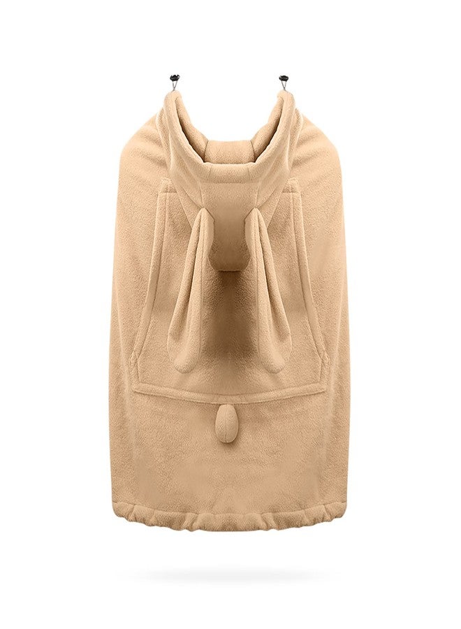 SONARIN Warm Hooded Baby Carrier Cover,Universal Thick Winter Cover for Baby Carrier Windproof Sling Cloak Cape Stroller Covers with Front Pocket for All Seasons(Brown) - Image 1